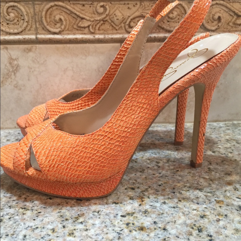 Jessica Simpson Slingback Peep-toe Platform Pump